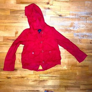Kids Red Rain Jacket